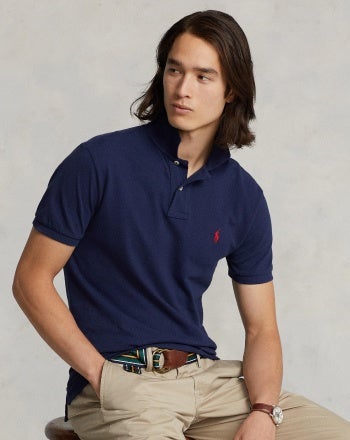 Brown polo shirt ralph lauren sale