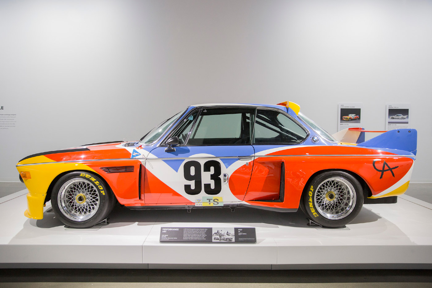 <strong>BMW Art Cars</strong>: The museum houses a 1975 BMW 3.0 CSL swathed in Alexander Calder&#x2019;s brilliant primary colors (pictured), and a 1995 BMW 850 CSi as reimagined by David Hockney.