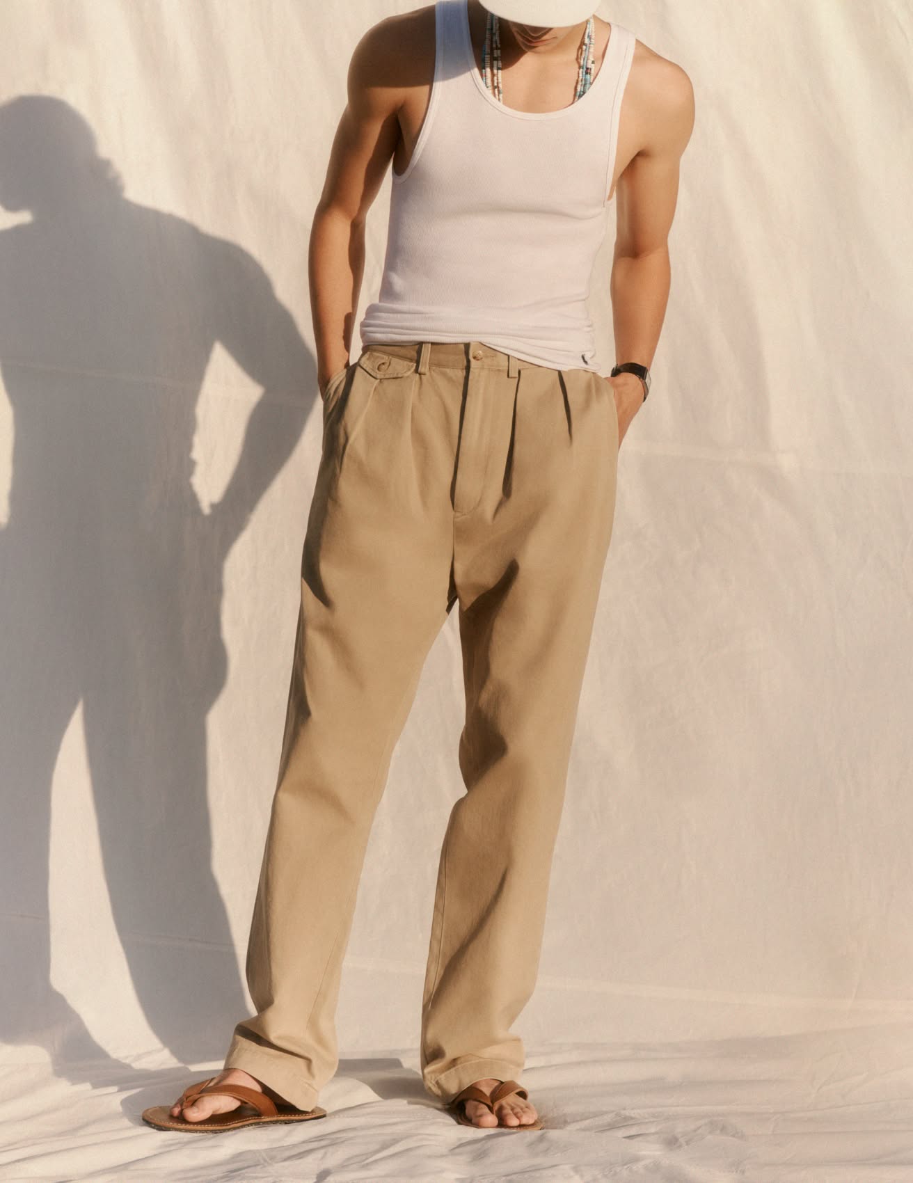 Whitman Relaxed Fit Pleated Trouser