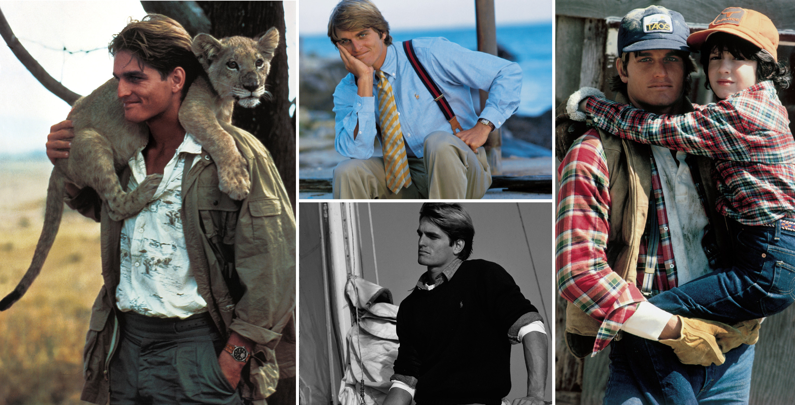 Kerbox through the years in some of his most iconic Ralph Lauren campaign images